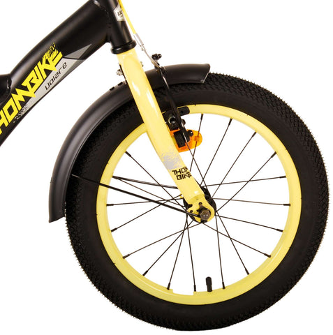 Volare Thombike Kinderfiets - Jongens - 16 inch - Zwart Geel