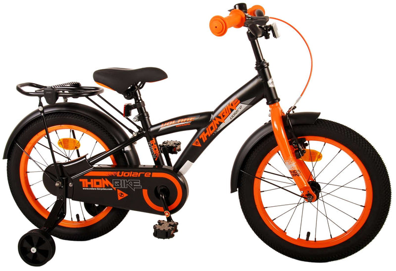 Load image into Gallery viewer, Volare Thombike Kinderfiets - Jongens - 16 inch - Zwart Oranje

