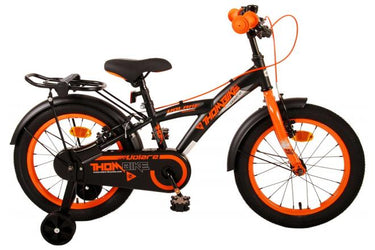 Volare Thombike Kinderfiets Jongens 16 inch Zwart Oranje Twee Handremmen