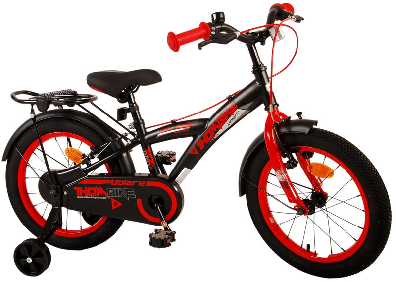 Load image into Gallery viewer, Volare Thombike Kinderfiets - Jongens - 16 inch - Zwart Rood - Twee Handremmen
