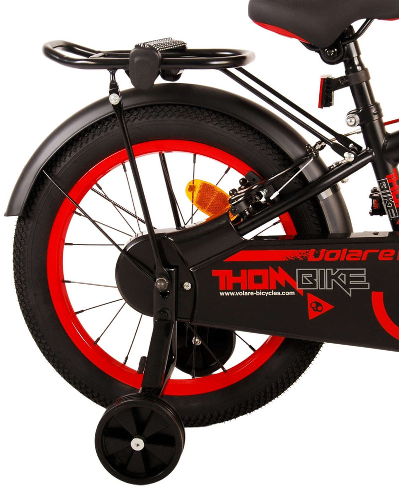 Load image into Gallery viewer, Volare Thombike Kinderfiets - Jongens - 16 inch - Zwart Rood - Twee Handremmen

