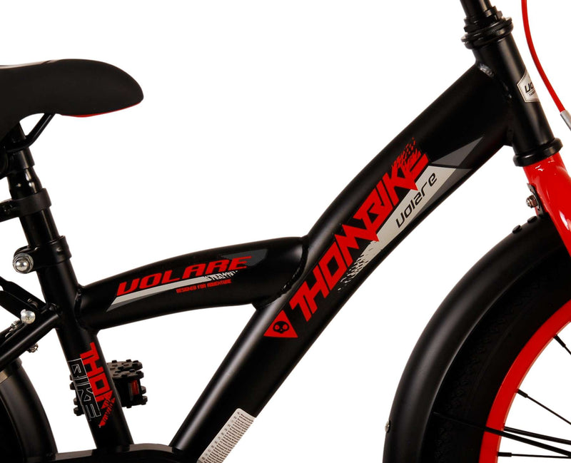 Load image into Gallery viewer, Volare Thombike Kinderfiets - Jongens - 18 inch - Zwart Rood
