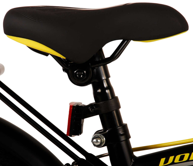 Load image into Gallery viewer, Volare Thombike Kinderfiets Jongens 18 inch Zwart Geel Twee handremmen

