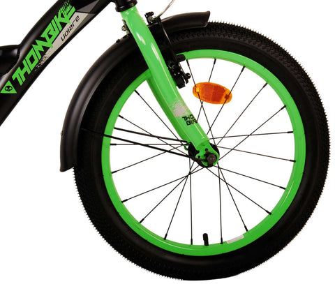 Volare Thombike Kinderfiets - Jongens - 18 inch - Zwart Groen