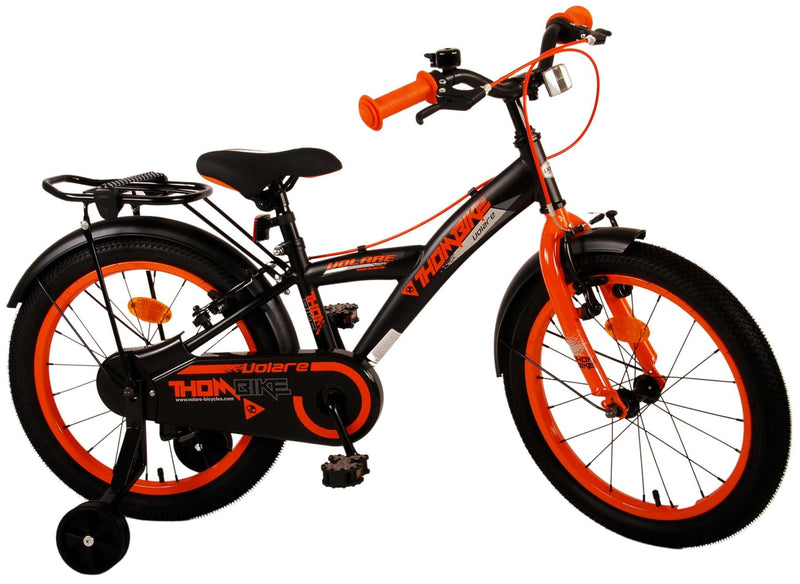 Load image into Gallery viewer, Volare Thombike Kinderfiets Jongens 18 inch Zwart Oranje Twee handremmen
