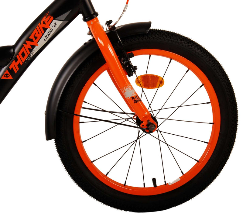 Load image into Gallery viewer, Volare Thombike Kinderfiets Jongens 18 inch Zwart Oranje
