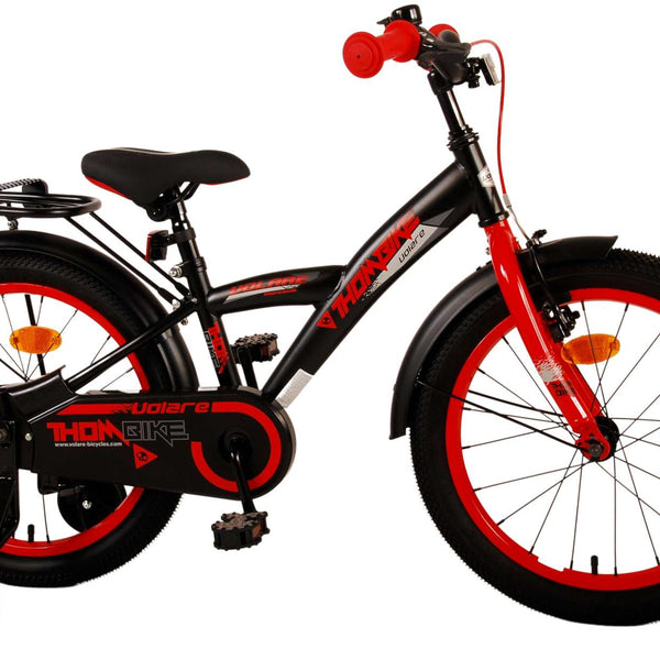 Volare Thombike Kinderfiets - Jongens - 18 inch - Zwart Rood