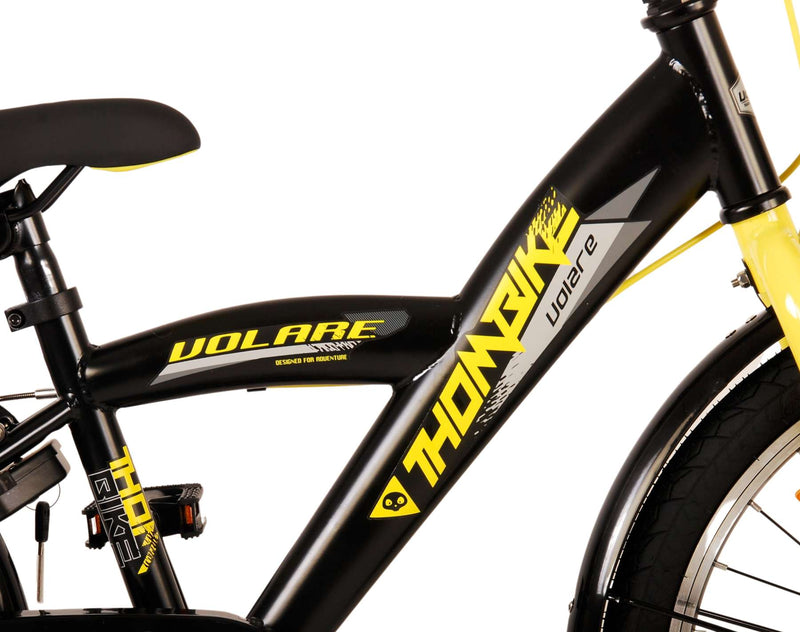 Load image into Gallery viewer, Volare Thombike Kinderfiets - Jongens - 20 inch - Zwart Geel - Twee Handremmen
