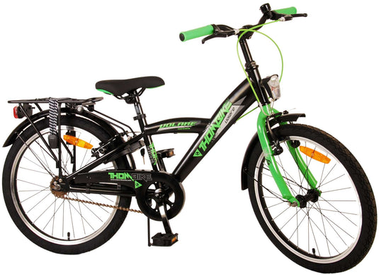Volare Thombike Kinderfiets Jongens 20 inch Zwart Groen Twee Handremmen