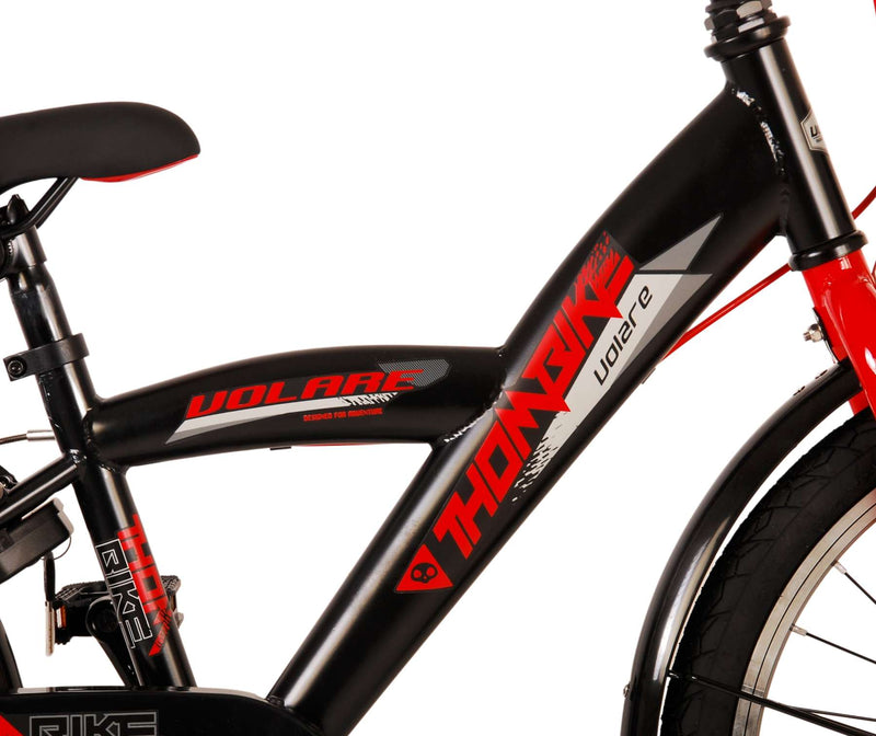 Load image into Gallery viewer, Volare Thombike Kinderfiets Jongens 20 inch Zwart Rood Twee Handremmen
