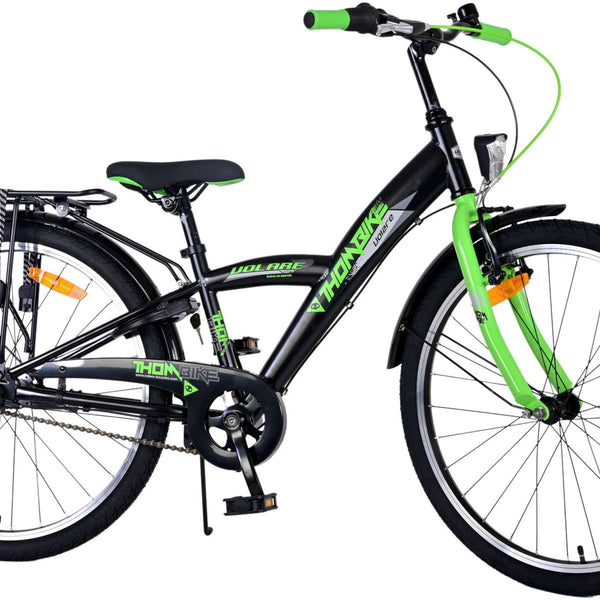 Volare Thombike Kinderfiets - Jongens - 24 inch - Groen Zwart - 3 versnellingen