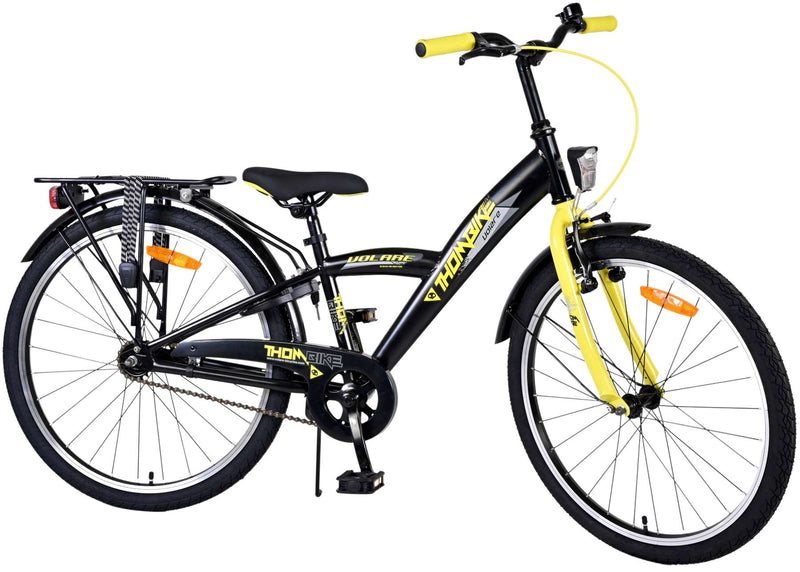 Load image into Gallery viewer, Volare Thombike Kinderfiets Jongens 24 inch Zwart Geel
