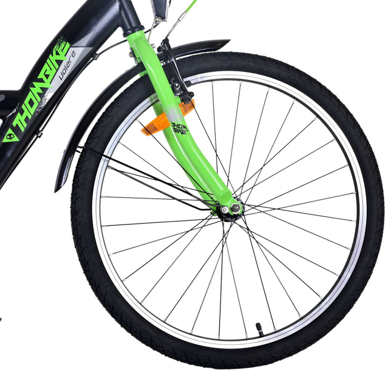 Load image into Gallery viewer, Volare Thombike Kinderfiets - Jongens - 24 inch - Groen Zwart - 3 versnellingen
