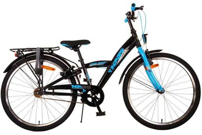 Load image into Gallery viewer, Volare thombike kinderfiets - jongens - 24 inch - zwart blauw - twee handremmen
