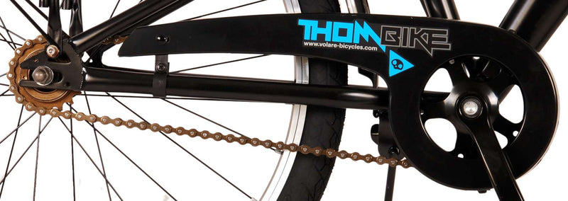 Load image into Gallery viewer, Volare thombike kinderfiets - jongens - 24 inch - zwart blauw - twee handremmen

