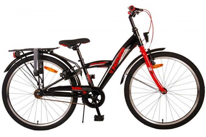 Load image into Gallery viewer, Volare Thombike Kinderfiets - Jongens - 24 inch - Zwart Rood - Twee handremmen
