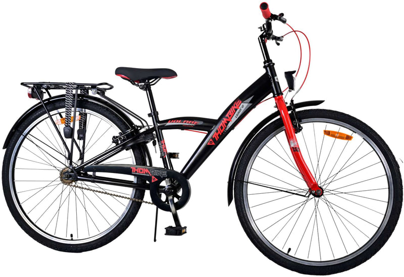 Load image into Gallery viewer, Volare Thombike Kinderfiets Jongens 26 inch Zwart Rood Twee Handremmen
