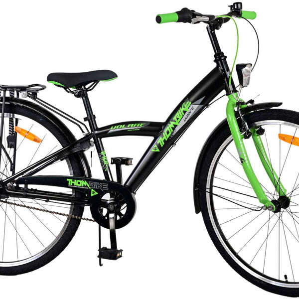 Volare Thombike Kinderfiets - Jongens - 26 inch - Zwart Groen - 3 versnellingen