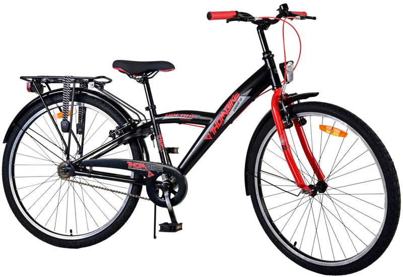 Load image into Gallery viewer, Volare Thombike Kinderfiets Jongens 26 inch Zwart Rood Twee Handremmen

