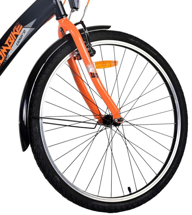 Load image into Gallery viewer, Volare Thombike Kinderfiets Jongens 26 inch Zwart Oranje Twee Handremmen
