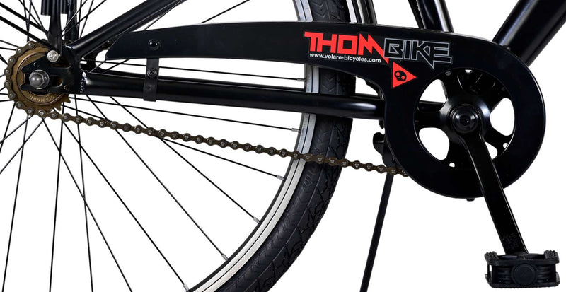 Load image into Gallery viewer, Volare Thombike Kinderfiets Jongens 26 inch Zwart Rood Twee Handremmen
