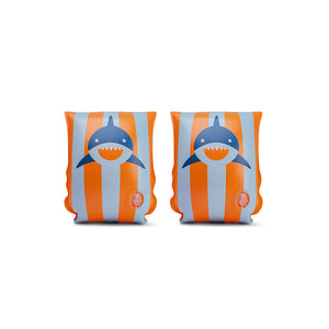 Tropical shark | oranje blauw zwembandjes 2-6 jaar