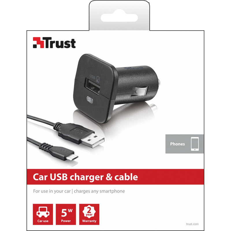 Load image into Gallery viewer, Trust 5W Car Charger met Micro-USB-kabel
