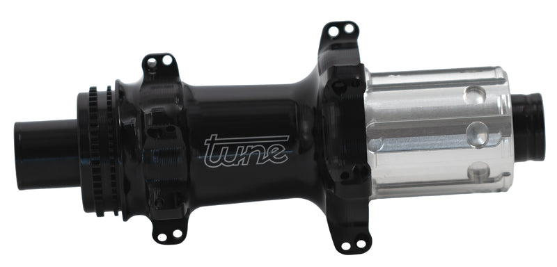 Load image into Gallery viewer, Tune nano cl road 24h shimano hg rear hub black with standard bearing
