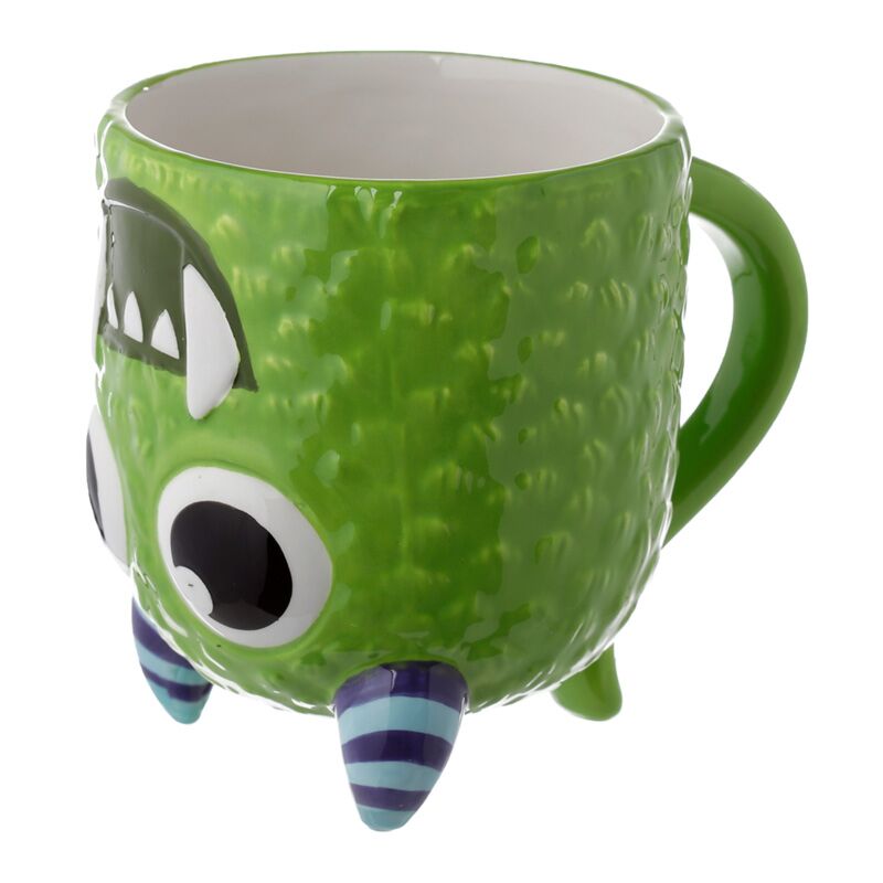 Load image into Gallery viewer, Monstarz groen monster ondersteboven keramiek mok
