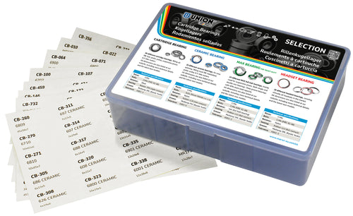 Union kogellager selectionbox met 8 stickervellen