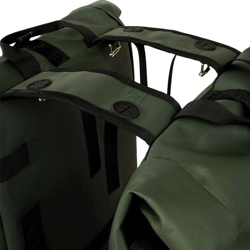 Load image into Gallery viewer, UrbanProof Urbanproof rolltop dubbele fietstas 38 liter groen
