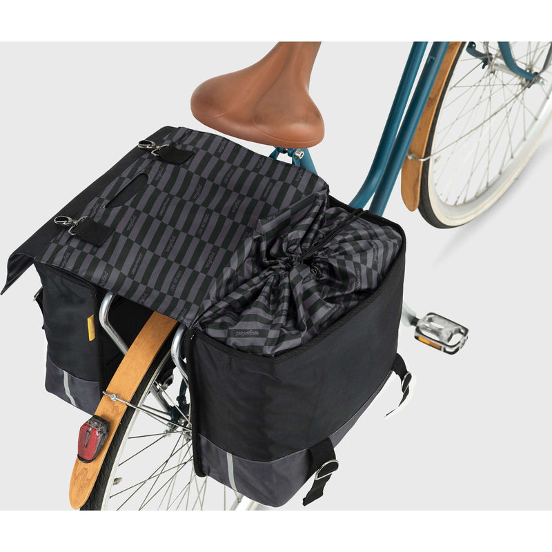 Load image into Gallery viewer, Urban Proof 40L dubbele fietstas zwart grijs
