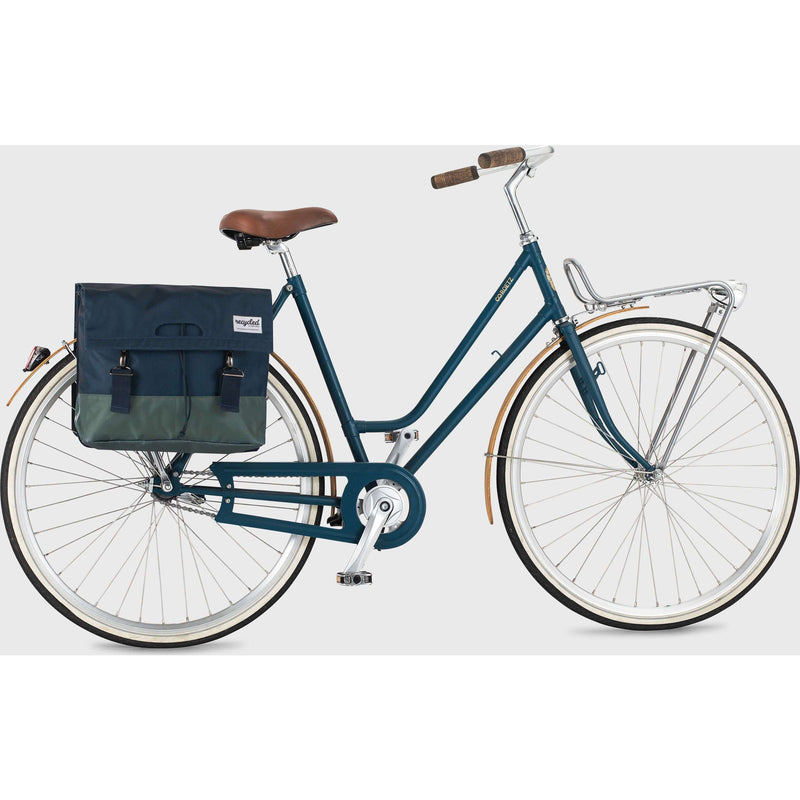 Load image into Gallery viewer, UrbanProof Urban Proof 40L dubbele fietstas blauw groen
