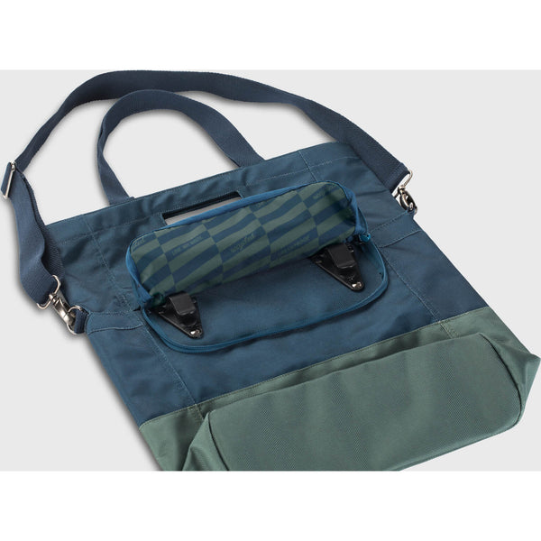 UrbanProof shoppertas RPET 20L blauw-groen