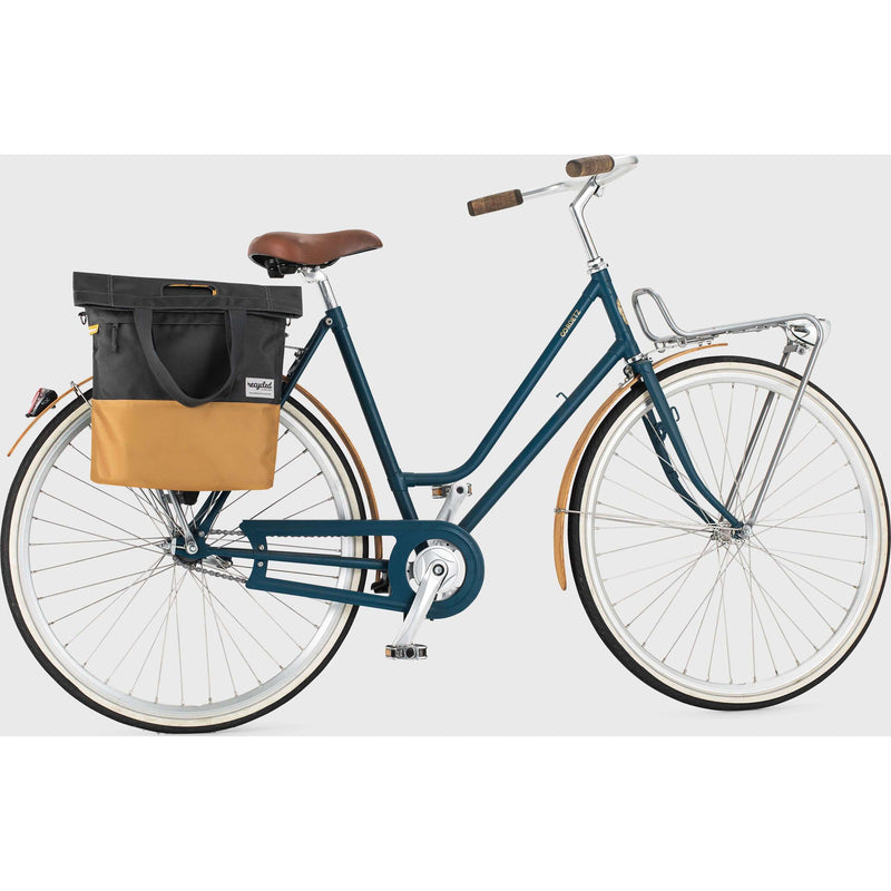 Load image into Gallery viewer, Urban Proof 20L fietstas - grijs-geel - unisex - waterbestendig - gerecycled PET materiaal
