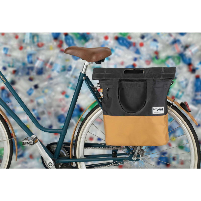 Load image into Gallery viewer, Urban Proof 20L fietstas - grijs-geel - unisex - waterbestendig - gerecycled PET materiaal
