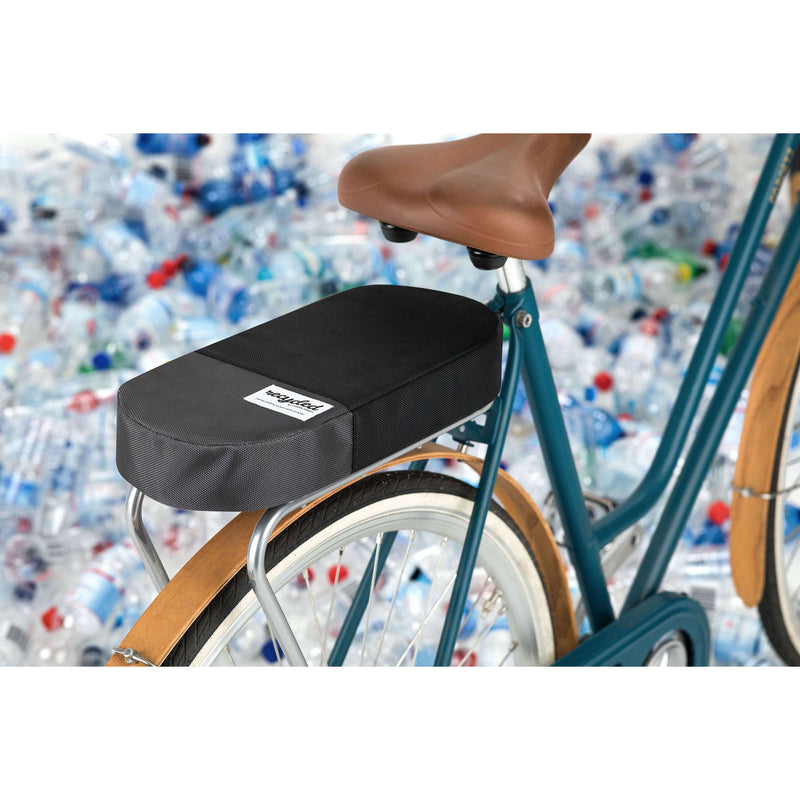 Afbeelding laden in galerijviewer, bagagedragerkussen Recycled 38 cm zwart grijs
