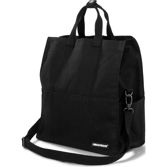 Dutchperfect urbanproof draagtas city tote recycled 22l zwart