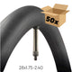 Vredestein binnenband 28x1.75-2.40 hv 40mm wp (50)