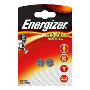 Energizer alkaline lr43 186 blister 2 stuks
