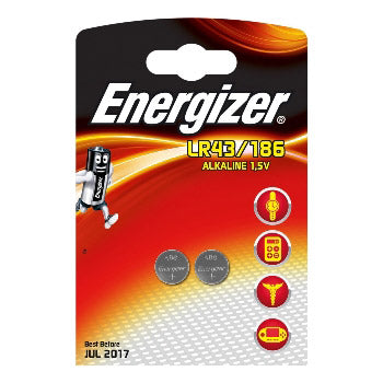 Energizer alkaline lr43 186 blister 2 stuks