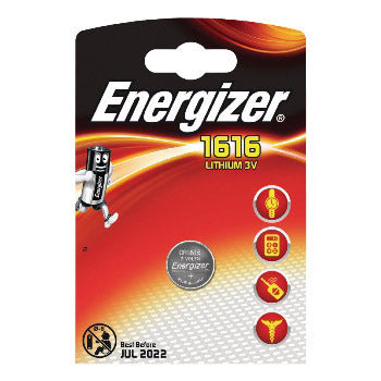 Energizer lithium 3v cr1616 blister 1 stuk
