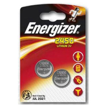 Energizer knoopcelbatterij cr2450 zilver