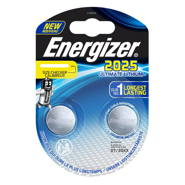 Energizer Ultimate Lithium 3V CR2025 Blister 2 stuks