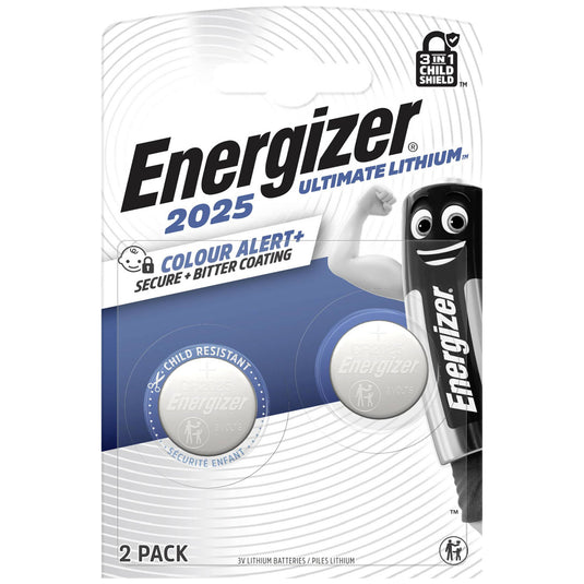 Enerdis energizer knoopcel ultimate lithium 3v cr2025 (2st)