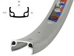 Ryde velg 20x2.125 zilver breed 13 as32