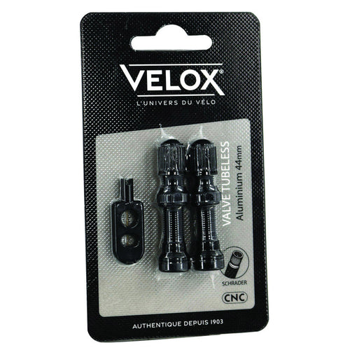 Velox tubeless ventiel 44mm av aluminium (2st)