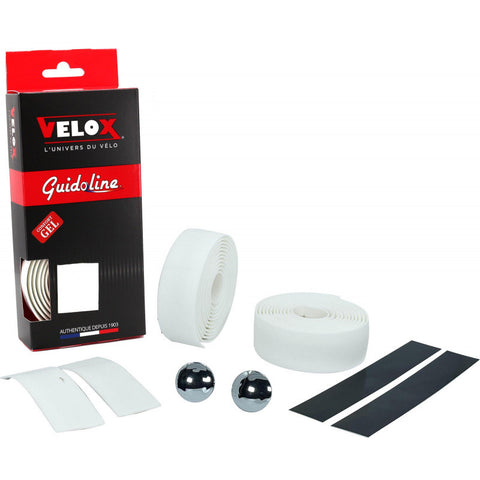 Velox stuurtape Maxi Cork Gel wit (2st)