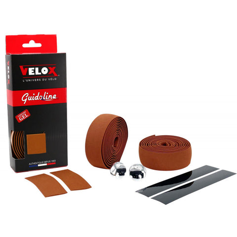 Velox stuurtape Maxi Cork Gel bruin (2st)