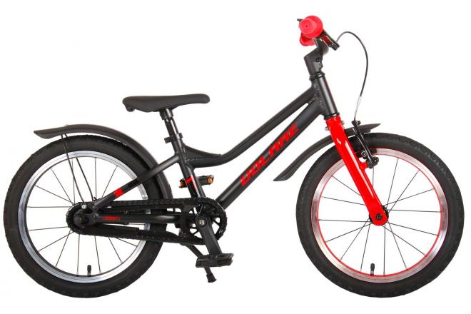 Volare Blaster Kinderfiets - Jongens - 16 inch - Zwart Rood - Prime Collection